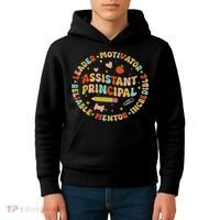 Groovy School Assistant Principal Teacher Appreciation Kids Hoodie thumb 4