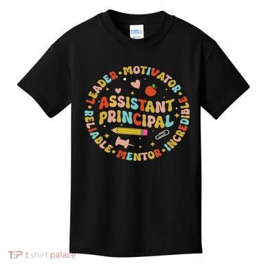 Groovy School Assistant Principal Teacher Appreciation Kids T-Shirt
