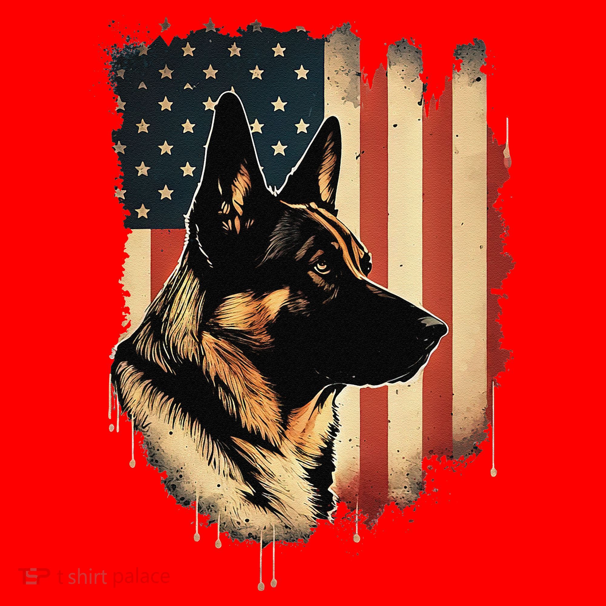 German Shepherd American Legend  Santa Hat