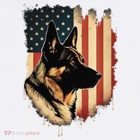 German Shepherd American Legend  USA-Made Doggie Bandana thumb 2