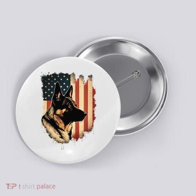 German Shepherd American Legend  Button