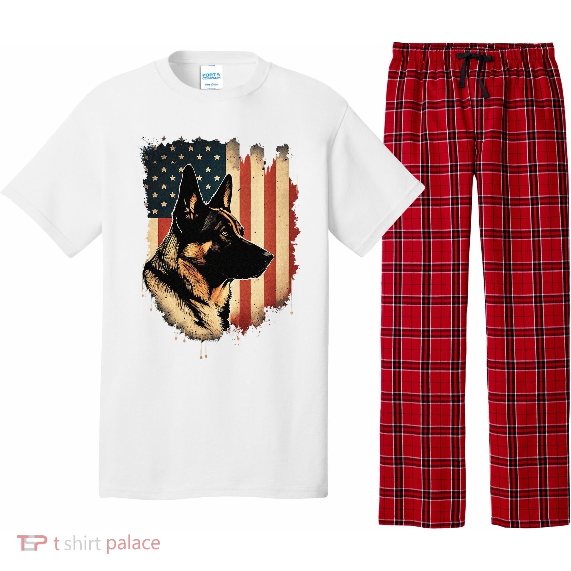 German Shepherd American Legend  Pajama Set