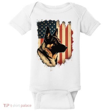 German Shepherd American Legend  Baby Bodysuit