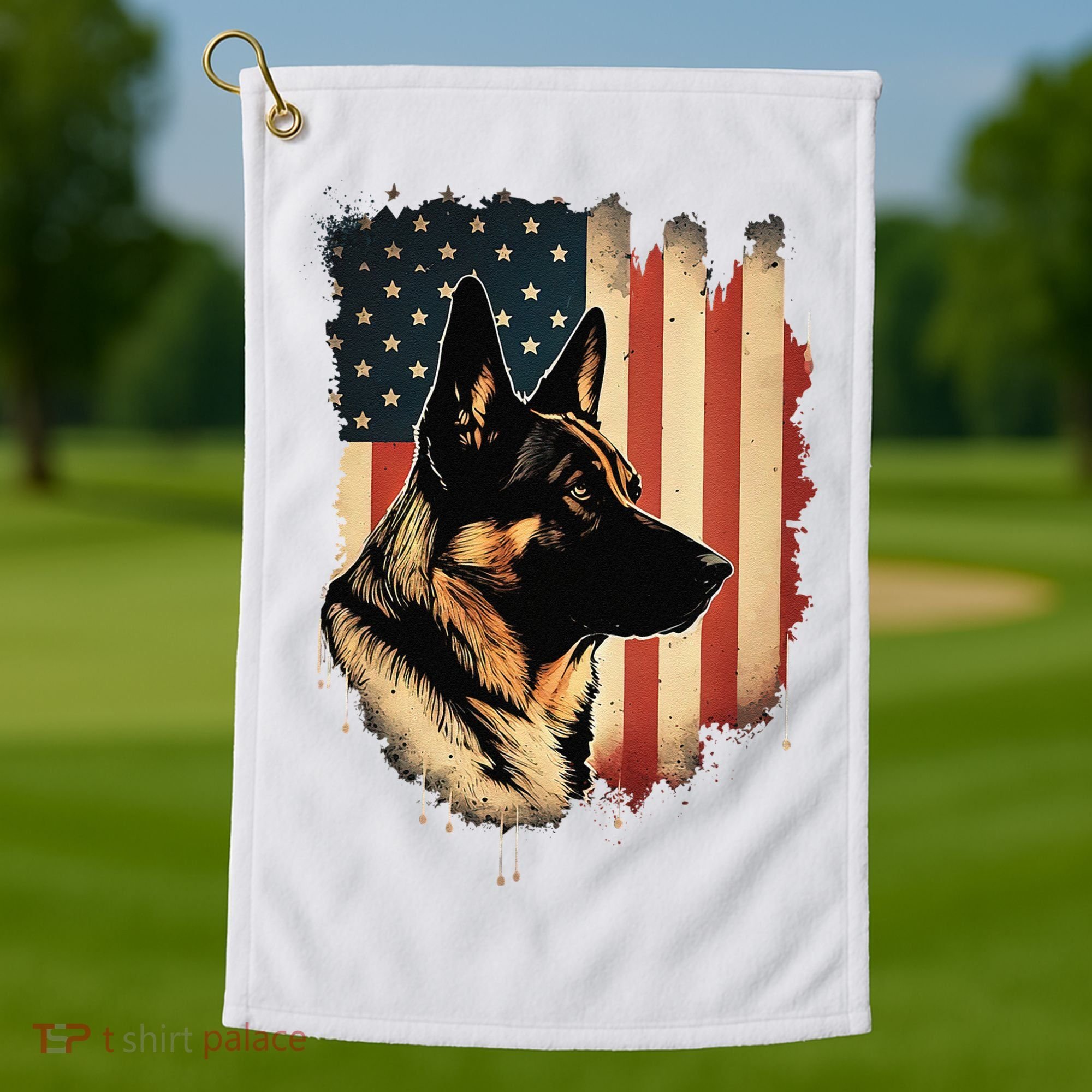 German Shepherd American Legend  Golf Towel