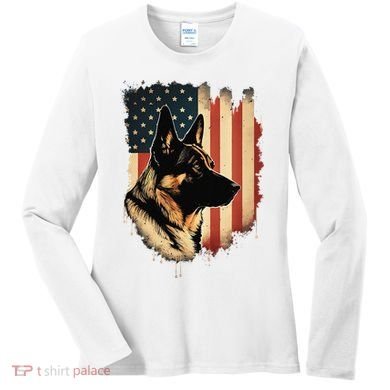 German Shepherd American Legend  Women's Long Sleeve Shirt