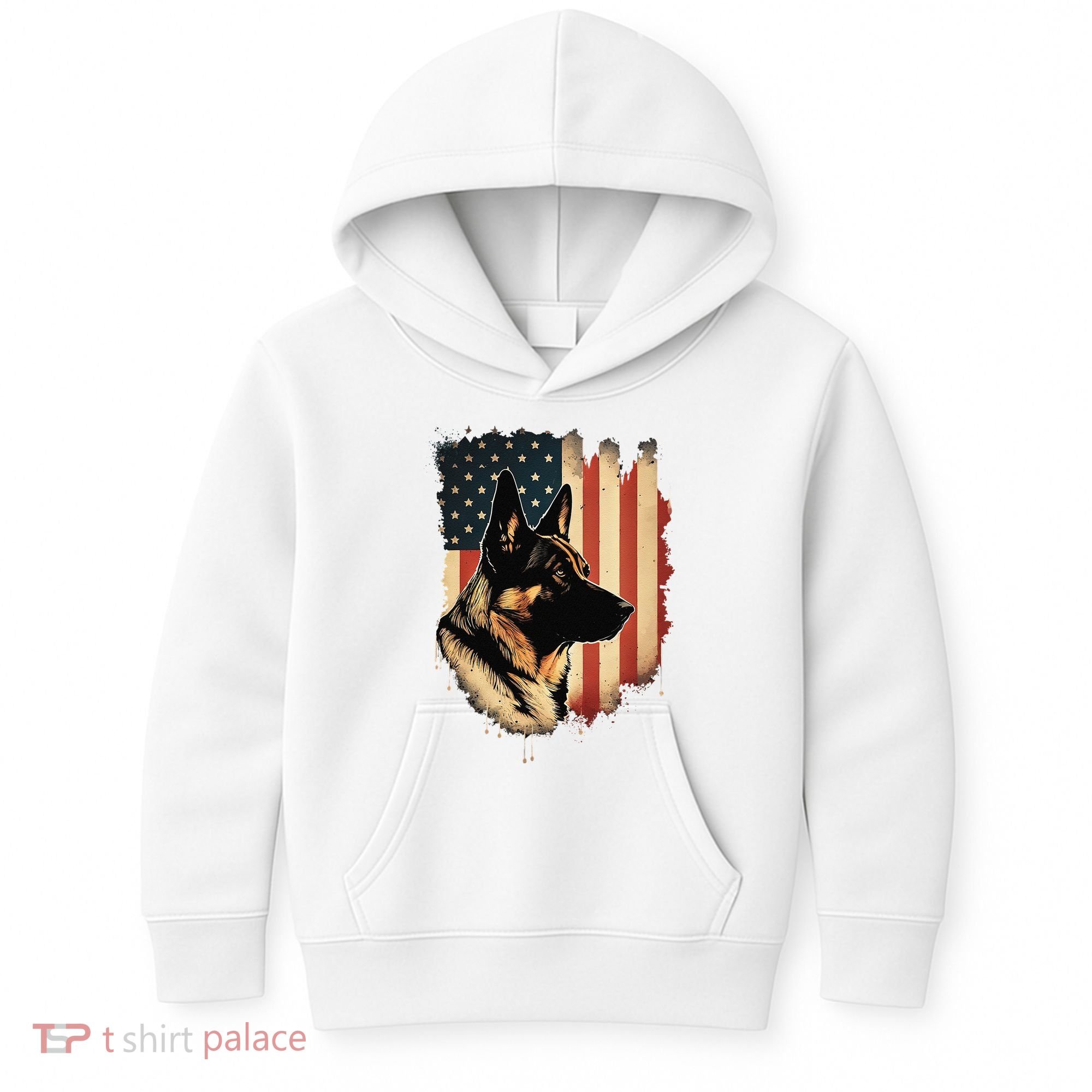 German Shepherd American Legend  Kids Hoodie