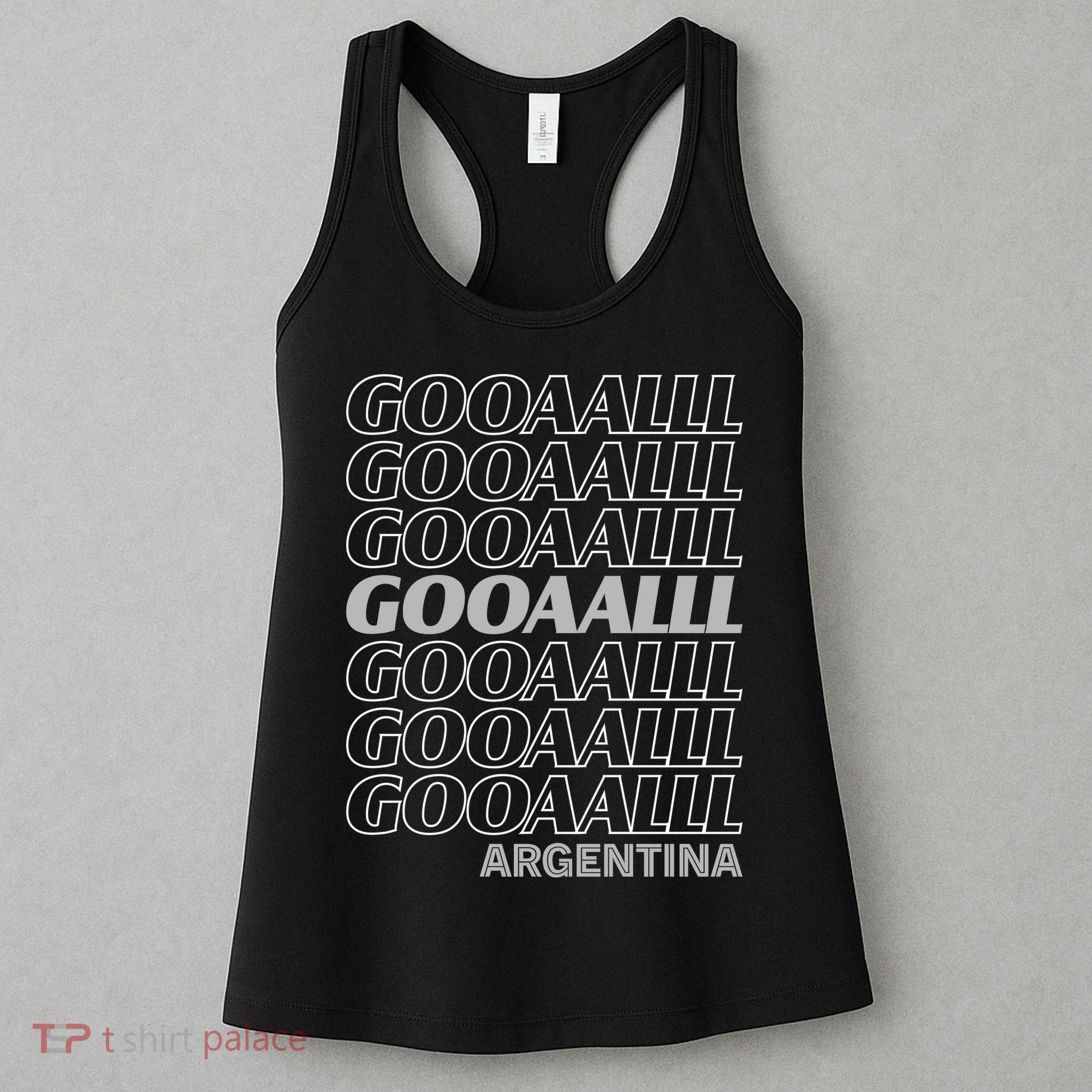 GOOAALLL Soccer Argentina Fan Goal Women's Tank Top