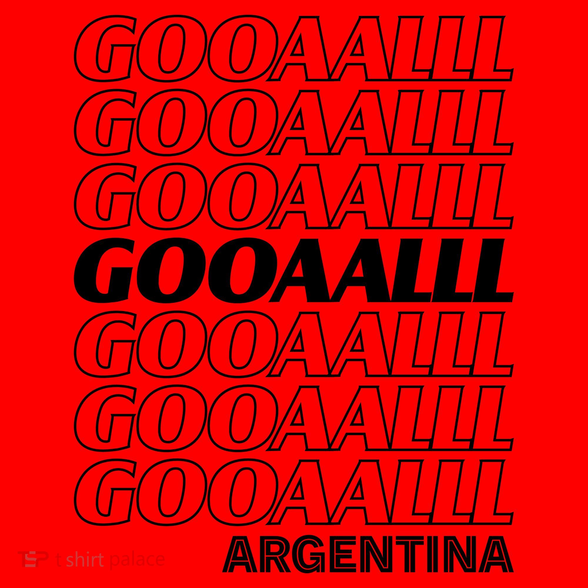 GOOAALLL Soccer Argentina Fan Goal Santa Hat