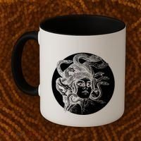 Greek Snakes Ancient Greece Mythology Gothic Goddess Coffee Mug thumb 2
