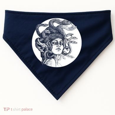 Greek Snakes Ancient Greece Mythology Gothic Goddess USA-Made Doggie Bandana