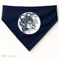 Greek Snakes Ancient Greece Mythology Gothic Goddess USA-Made Doggie Bandana thumb 0