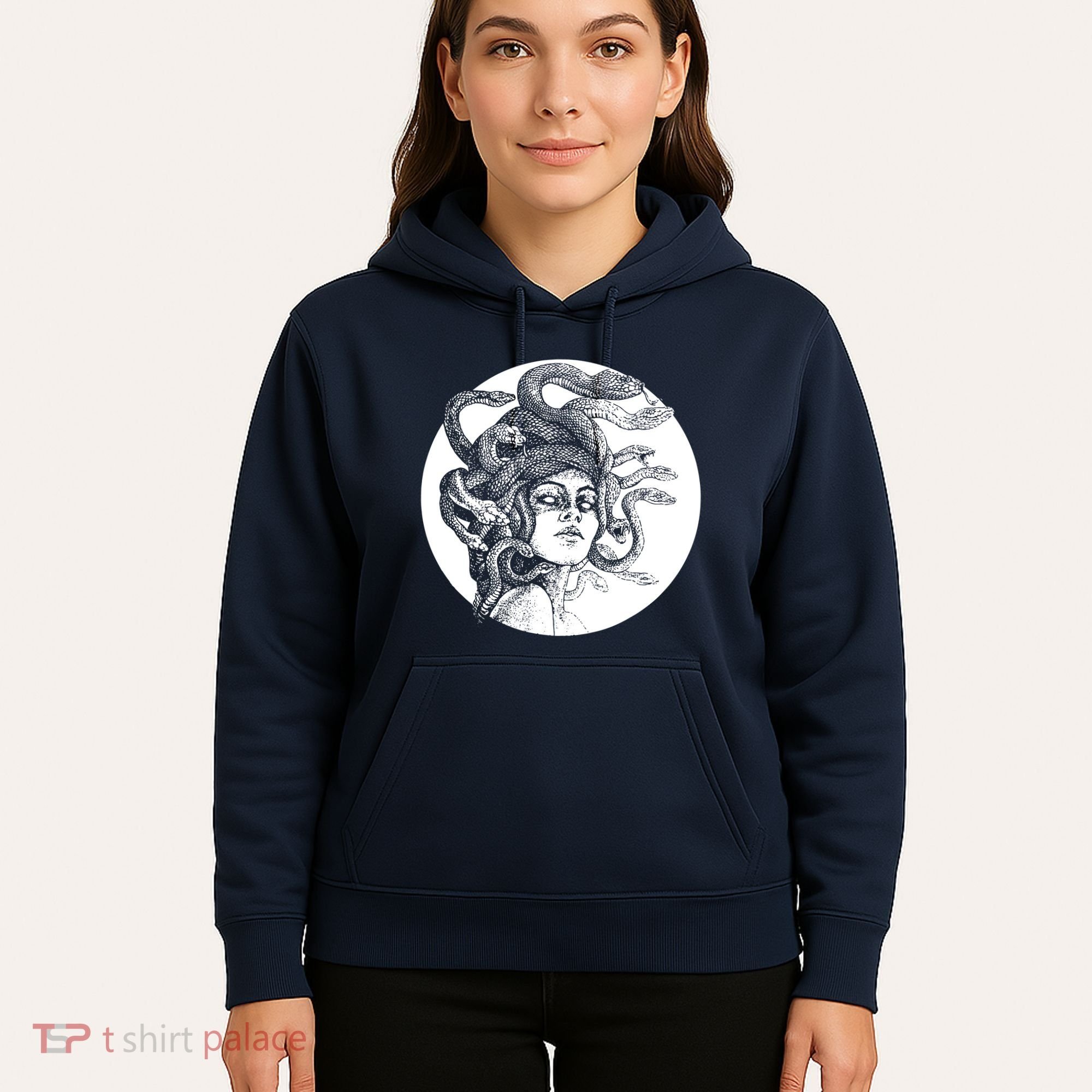 Greek Snakes Ancient Greece Mythology Gothic Goddess Hoodie