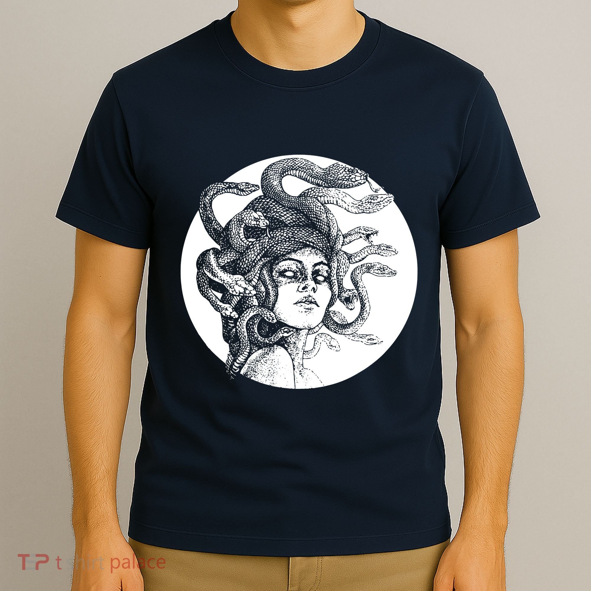 Greek Snakes Ancient Greece Mythology Gothic Goddess T-Shirt