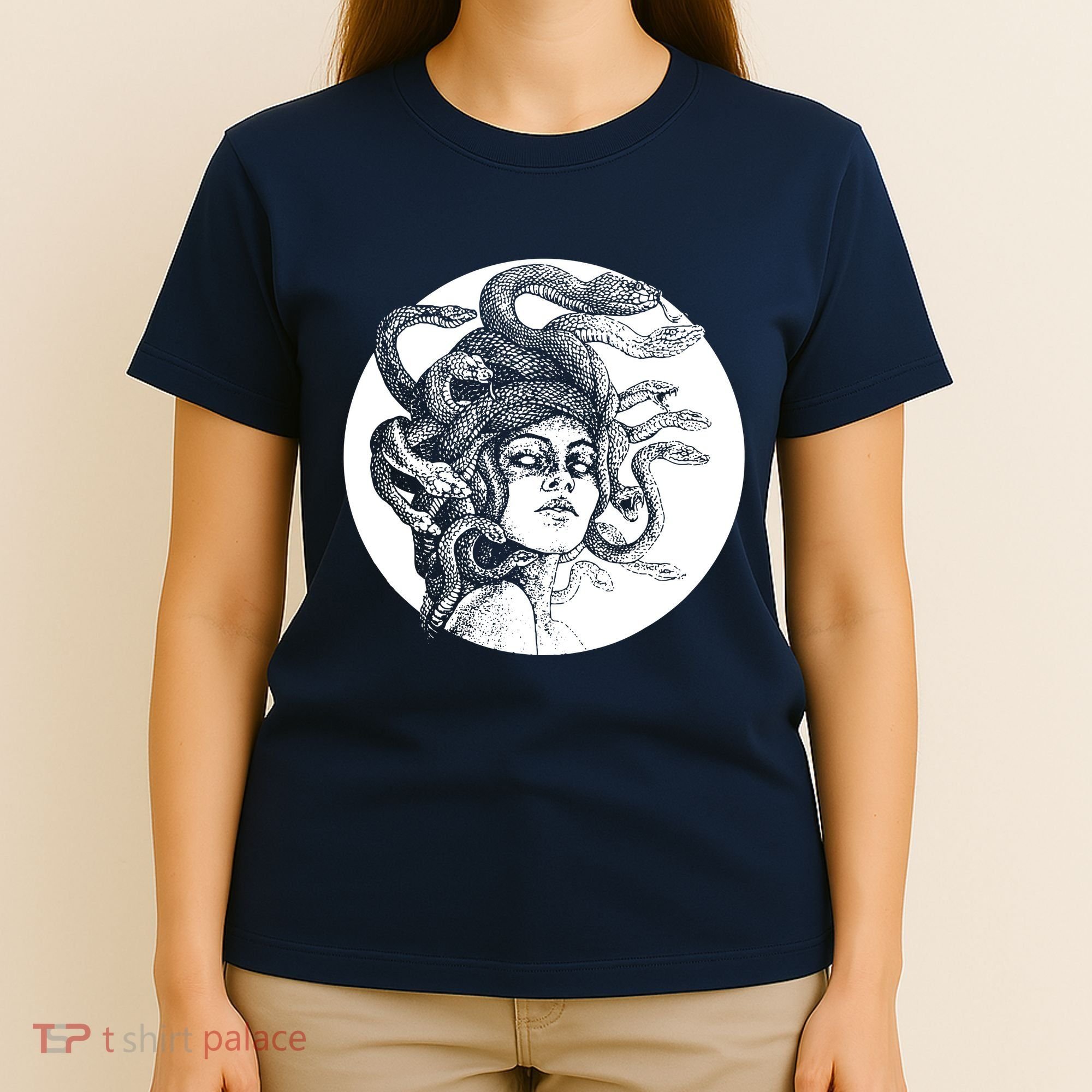 Greek Snakes Ancient Greece Mythology Gothic Goddess T-Shirt