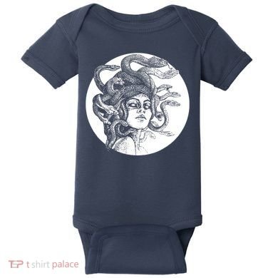 Greek Snakes Ancient Greece Mythology Gothic Goddess Baby Bodysuit