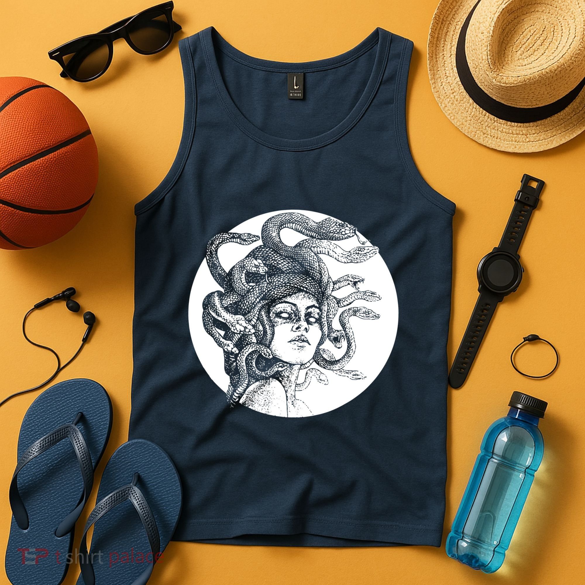 Greek Snakes Ancient Greece Mythology Gothic Goddess Tank Top