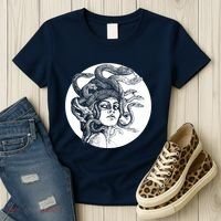 Greek Snakes Ancient Greece Mythology Gothic Goddess Women's T-Shirt thumb 3