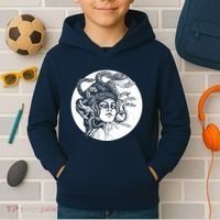 Greek Snakes Ancient Greece Mythology Gothic Goddess Kids Hoodie thumb 2