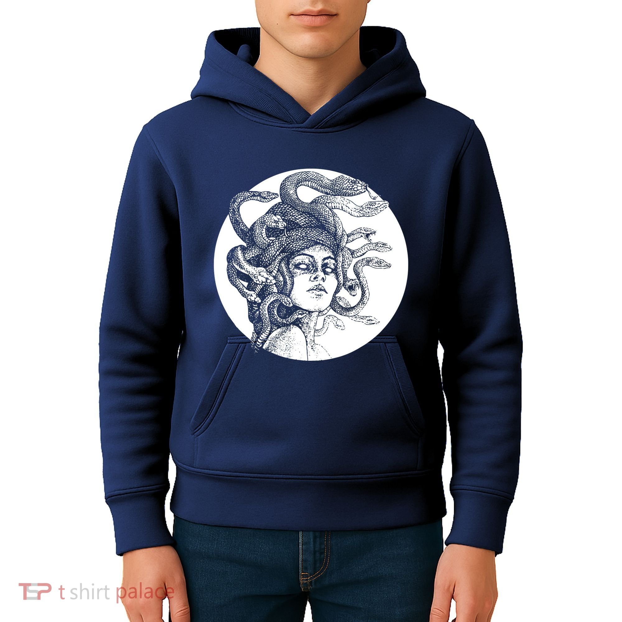 Greek Snakes Ancient Greece Mythology Gothic Goddess Kids Hoodie