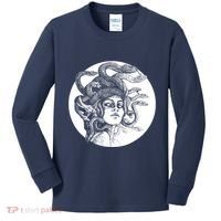 Greek Snakes Ancient Greece Mythology Gothic Goddess Kids Long Sleeve Shirt thumb 0