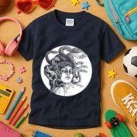 Greek Snakes Ancient Greece Mythology Gothic Goddess Kids T-Shirt thumb 3