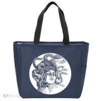 Greek Snakes Ancient Greece Mythology Gothic Goddess Tote Bag thumb 0
