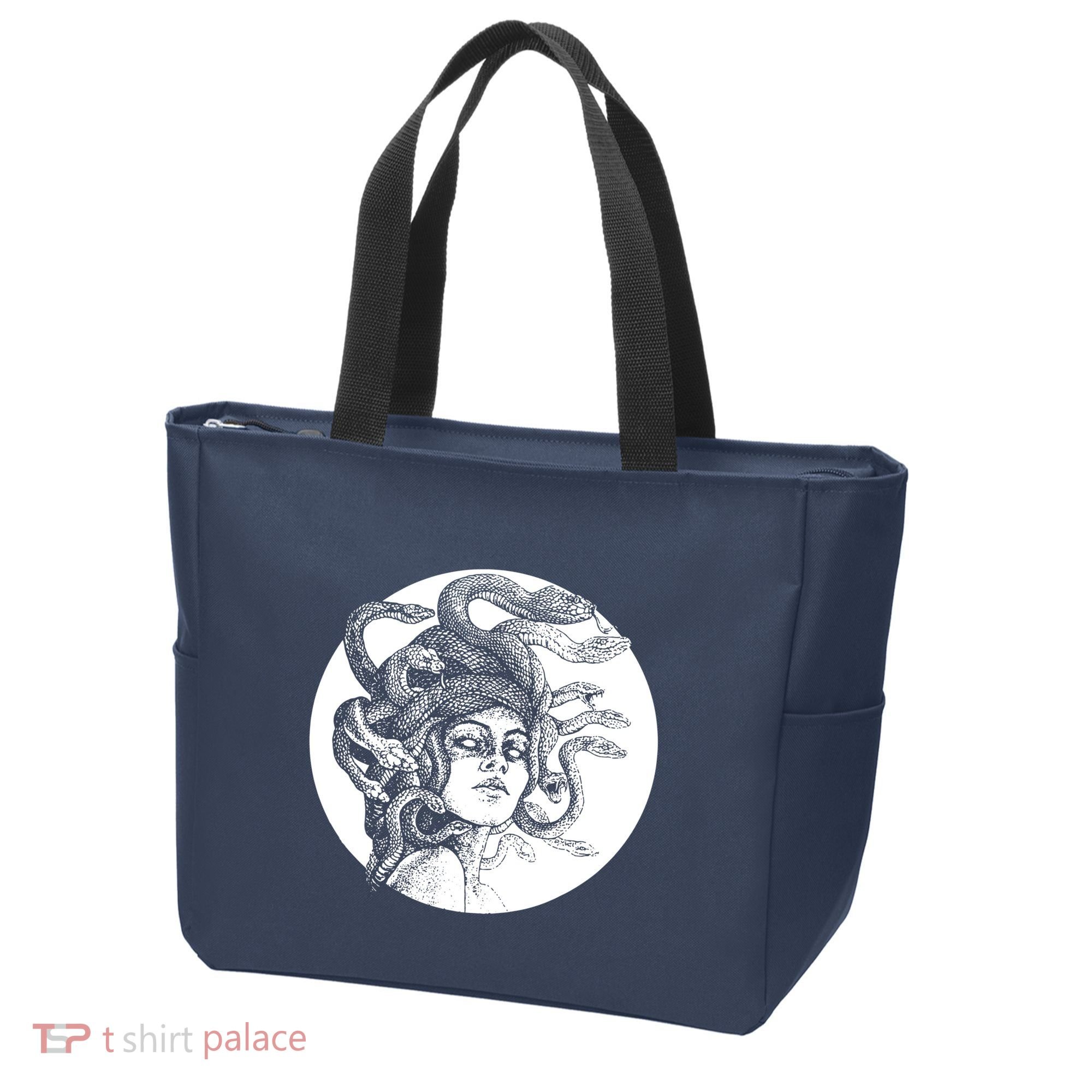 Greek Snakes Ancient Greece Mythology Gothic Goddess Tote Bag