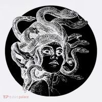 Greek Snakes Ancient Greece Mythology Gothic Goddess Garment-Dyed Sweatshirt thumb 2