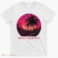 Gulf Shores Alabama Vintage Summer Vacation Retro Palm Trees T-Shirt thumb 0