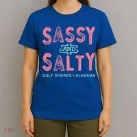 Gulf Shores Alabama Sassy And Salty T-Shirt thumb 4