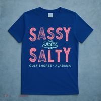 Gulf Shores Alabama Sassy And Salty T-Shirt thumb 5