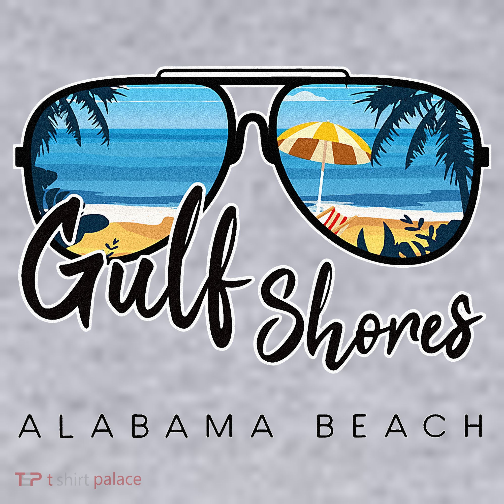 Gulf Shores Alabama Palm Tree Sunglasses Souvenir Women's Sweatshirt
