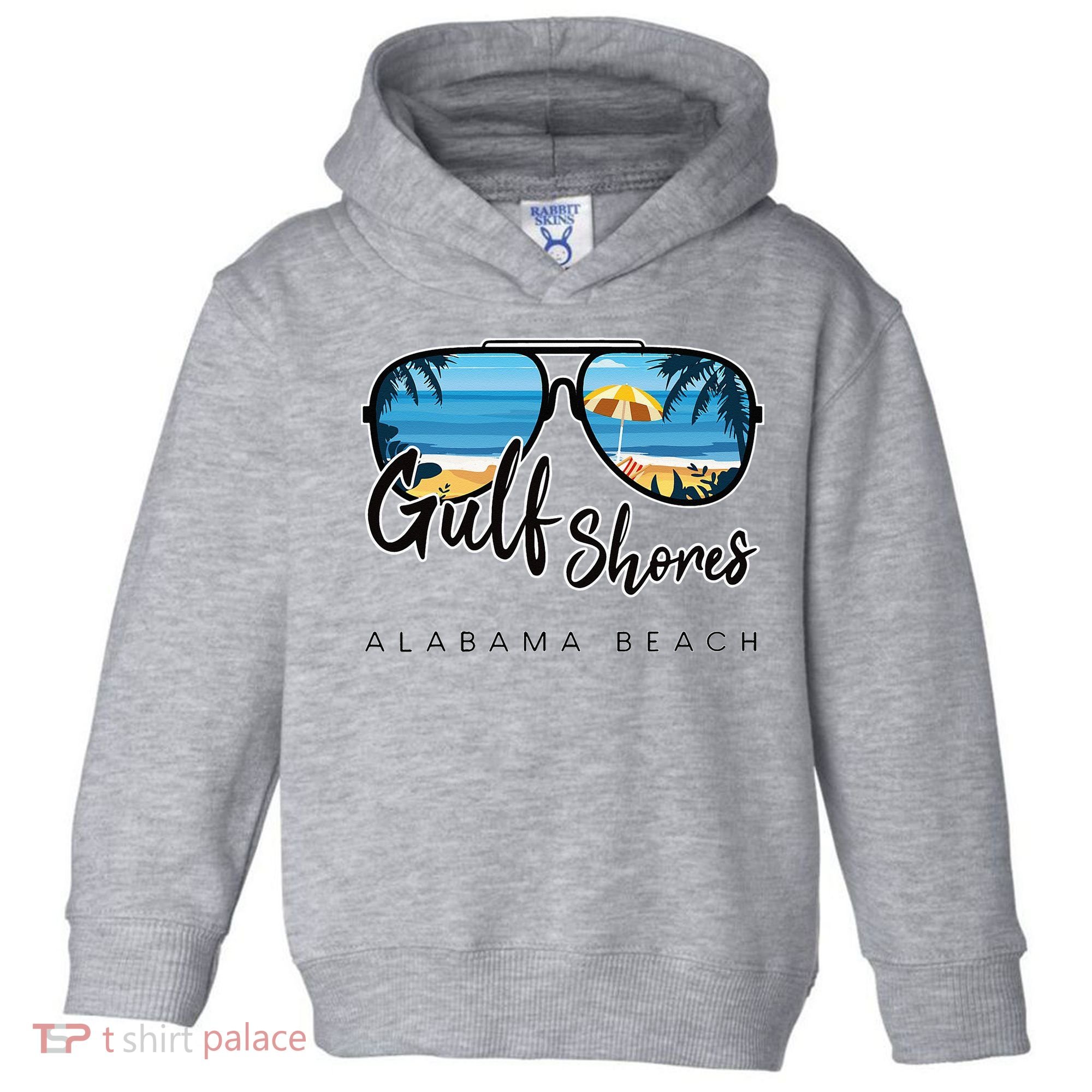 Gulf Shores Alabama Palm Tree Sunglasses Souvenir Toddler Hoodie