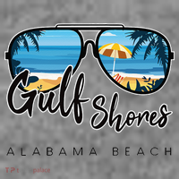 Gulf Shores Alabama Palm Tree Sunglasses Souvenir Toddler Hoodie thumb 2