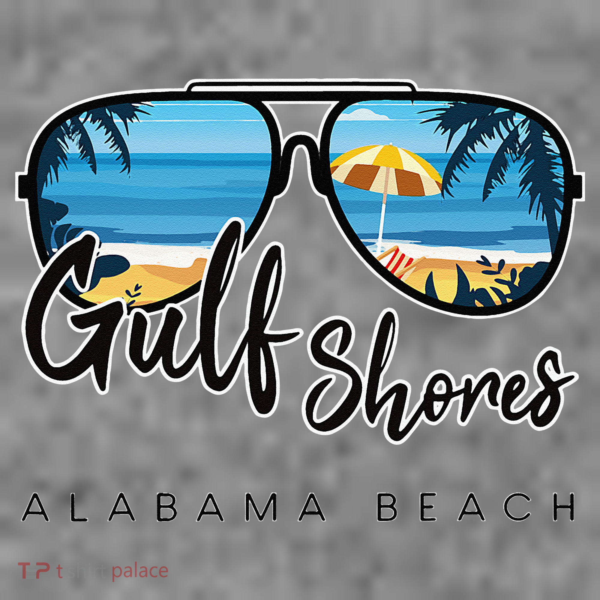 Gulf Shores Alabama Palm Tree Sunglasses Souvenir Toddler Hoodie