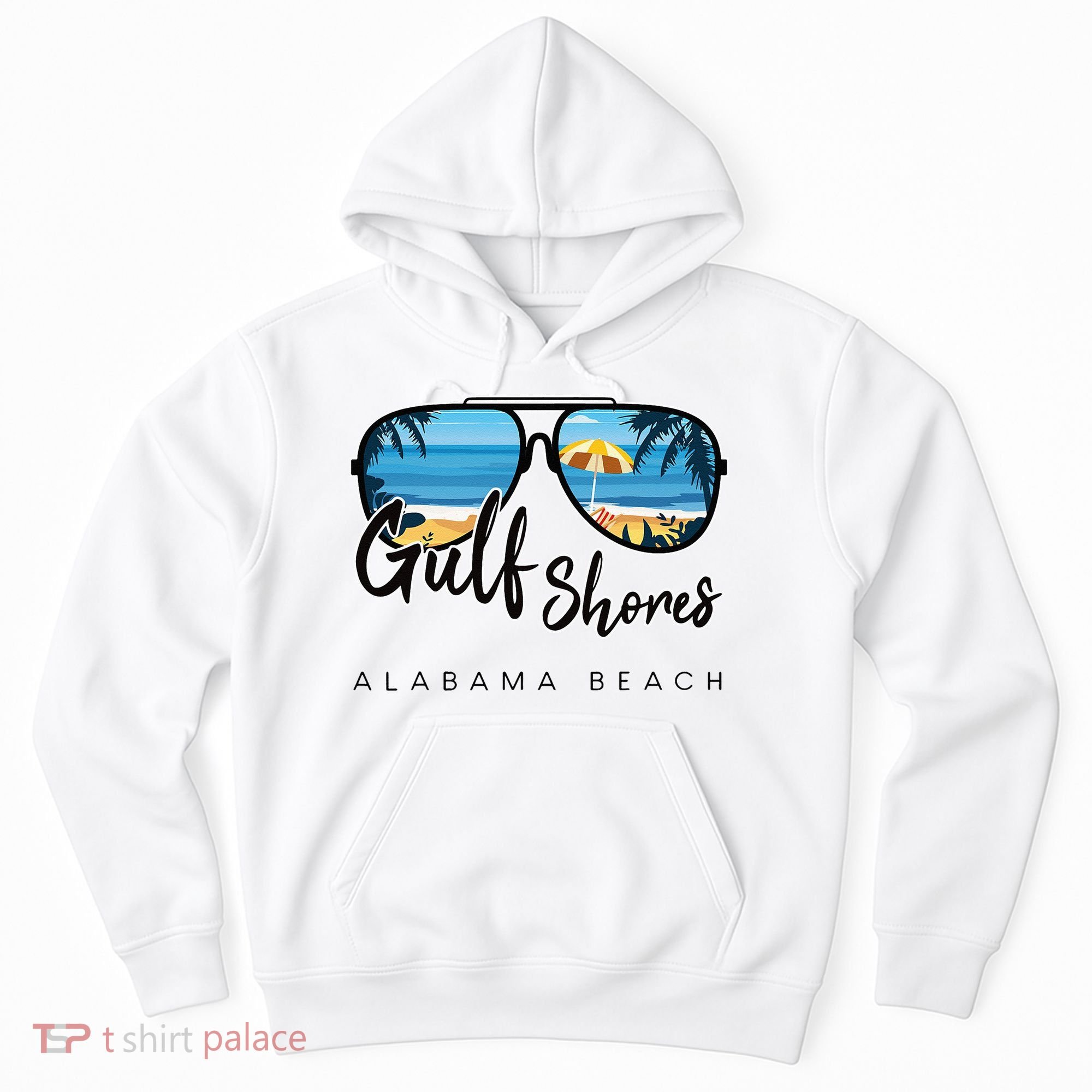 Gulf Shores Alabama Palm Tree Sunglasses Souvenir Hoodie