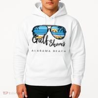 Gulf Shores Alabama Palm Tree Sunglasses Souvenir Hoodie thumb 2
