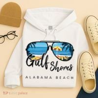 Gulf Shores Alabama Palm Tree Sunglasses Souvenir Hoodie thumb 4