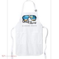 Gulf Shores Alabama Palm Tree Sunglasses Souvenir Apron thumb 0