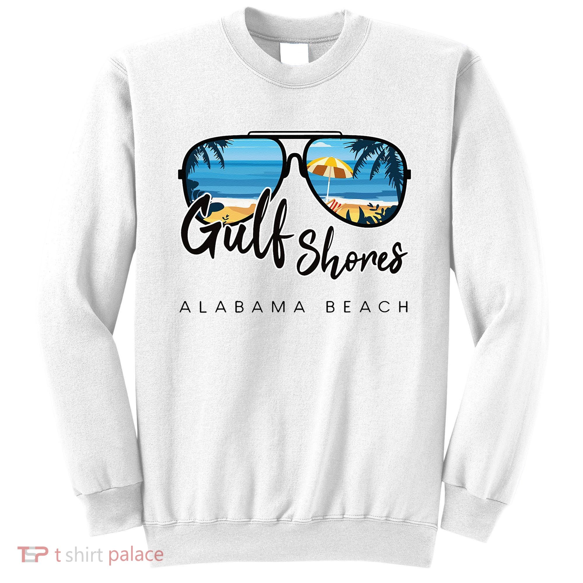 Gulf Shores Alabama Palm Tree Sunglasses Souvenir Sweatshirt