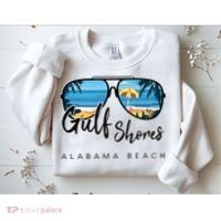 Gulf Shores Alabama Palm Tree Sunglasses Souvenir Sweatshirt thumb 2