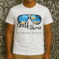 Gulf Shores Alabama Palm Tree Sunglasses Souvenir T-Shirt thumb 3