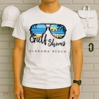 Gulf Shores Alabama Palm Tree Sunglasses Souvenir T-Shirt thumb 6