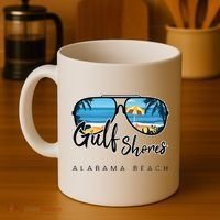 Gulf Shores Alabama Palm Tree Sunglasses Souvenir Coffee Mug thumb 4