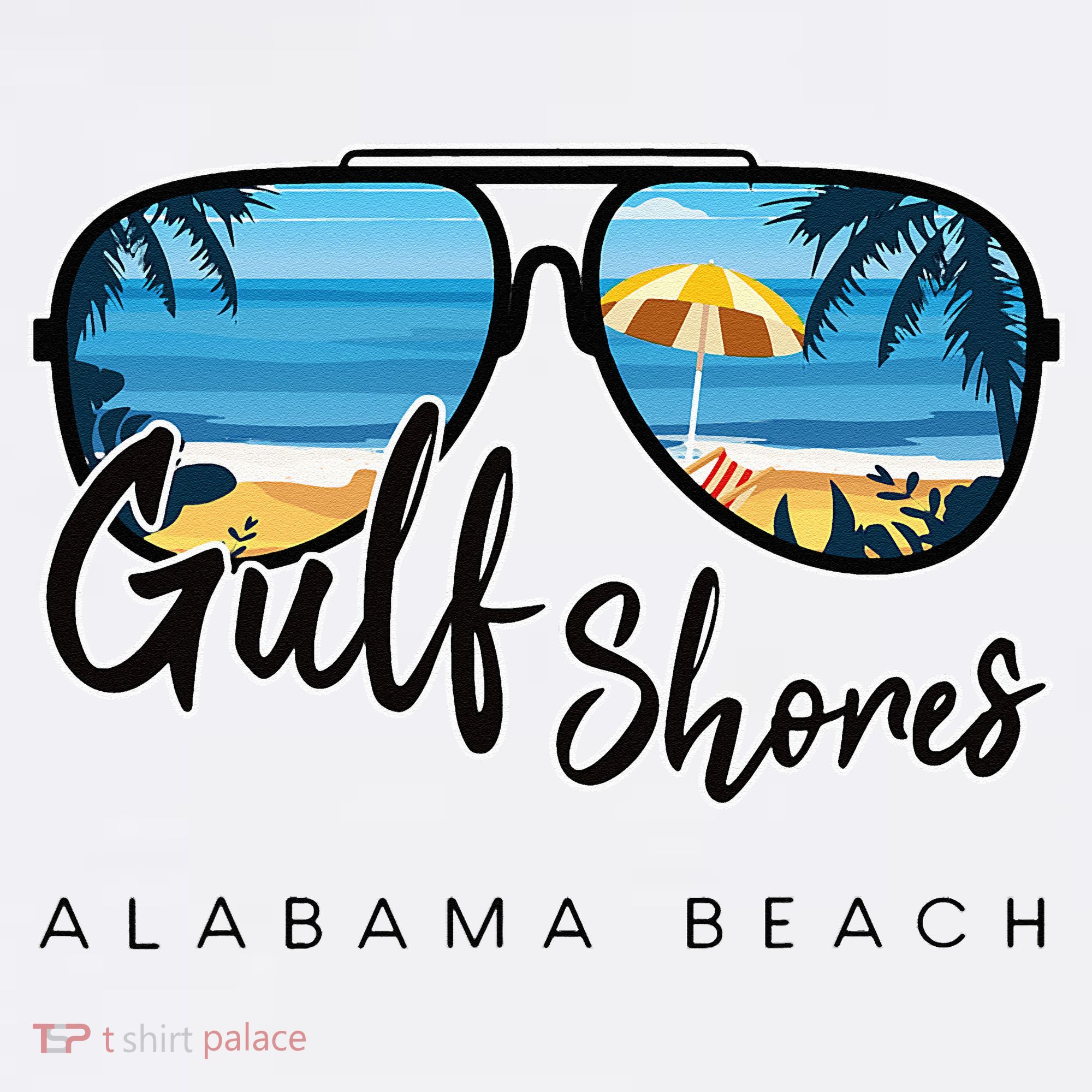 Gulf Shores Alabama Palm Tree Sunglasses Souvenir Women's Hoodie