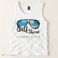 Gulf Shores Alabama Palm Tree Sunglasses Souvenir Tank Top thumb 2
