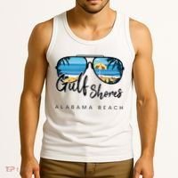 Gulf Shores Alabama Palm Tree Sunglasses Souvenir Tank Top thumb 3