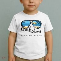 Gulf Shores Alabama Palm Tree Sunglasses Souvenir Toddler T-Shirt thumb 2