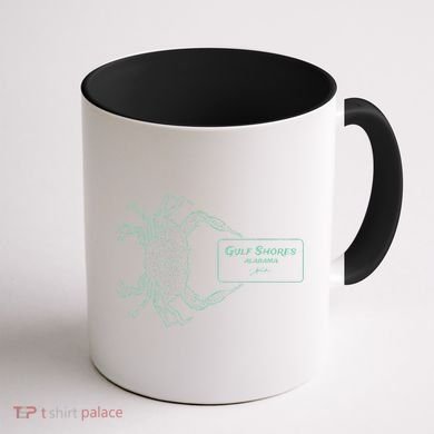 Gulf Shores Al Blue Crab With Card Coffee Mug back