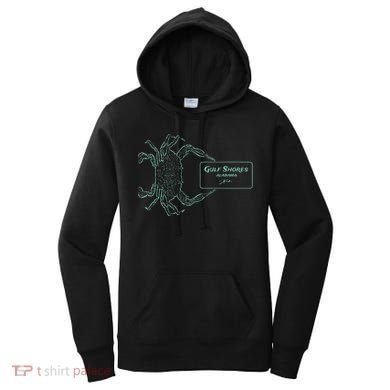 Gulf Shores Al Blue Crab With Card Women's Hoodie